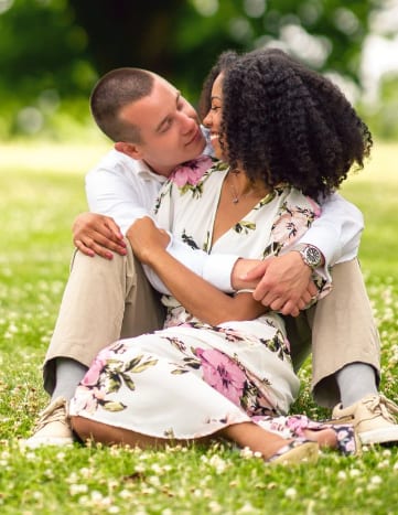Save the date photo of Monica and William