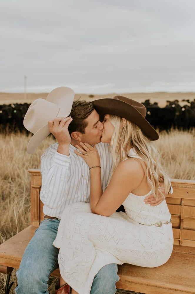 Save the date photo of Ruby and Theo